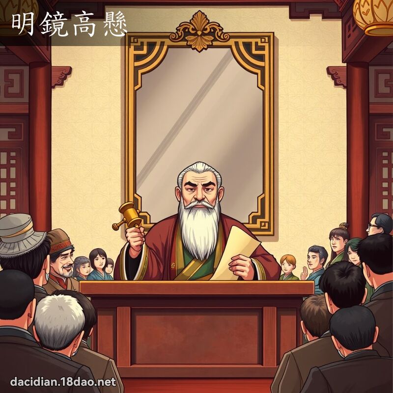 明鏡高懸 - 國語大辭典配圖
