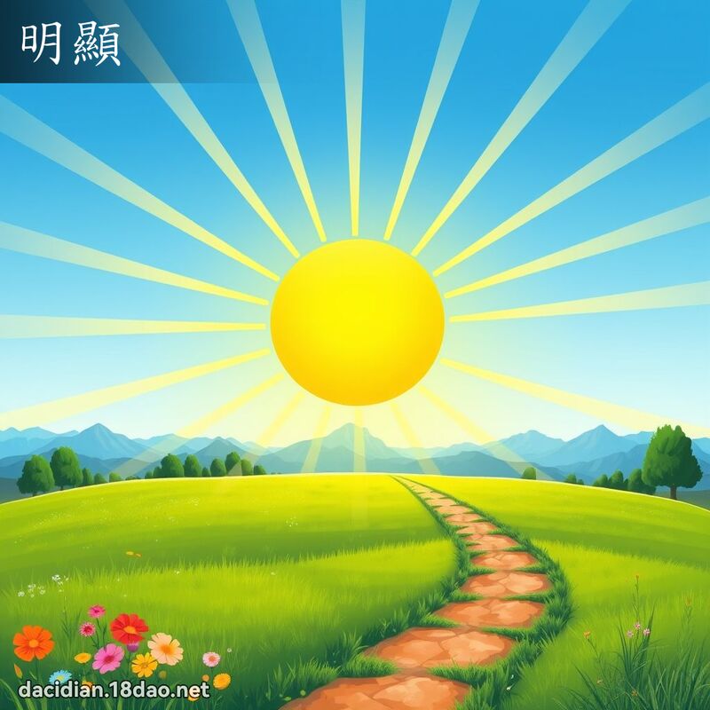 明顯 - 國語大辭典配圖