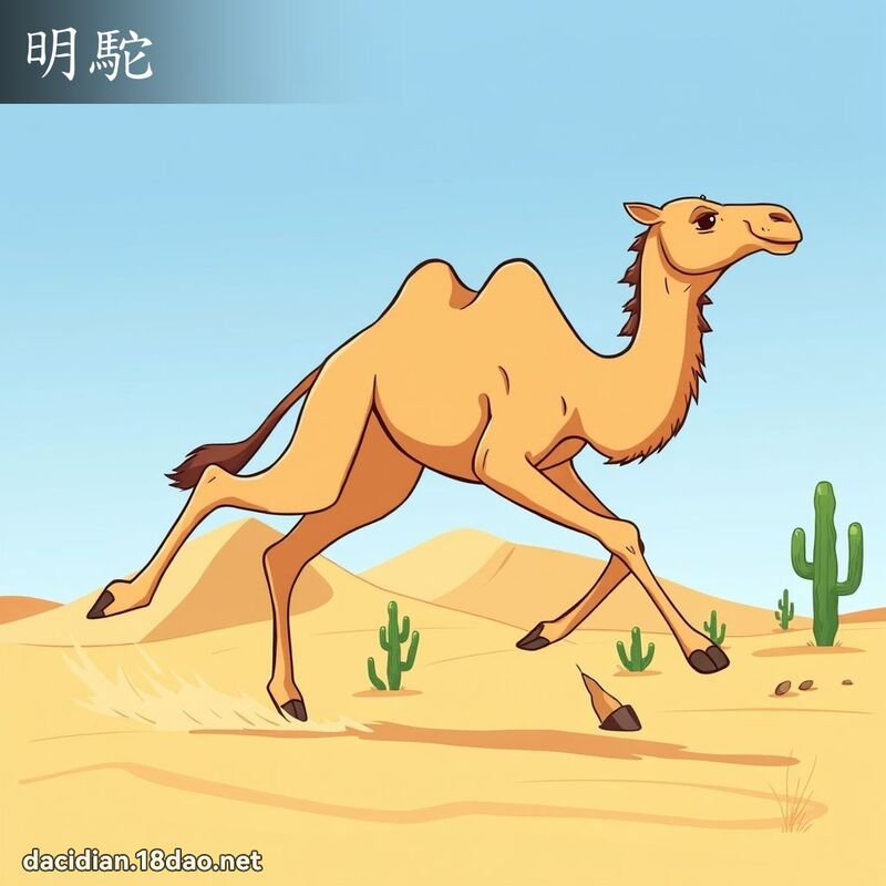 明驼 - 国语大辞典配图