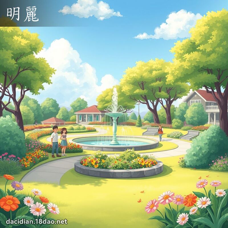 明麗 - 國語大辭典配圖