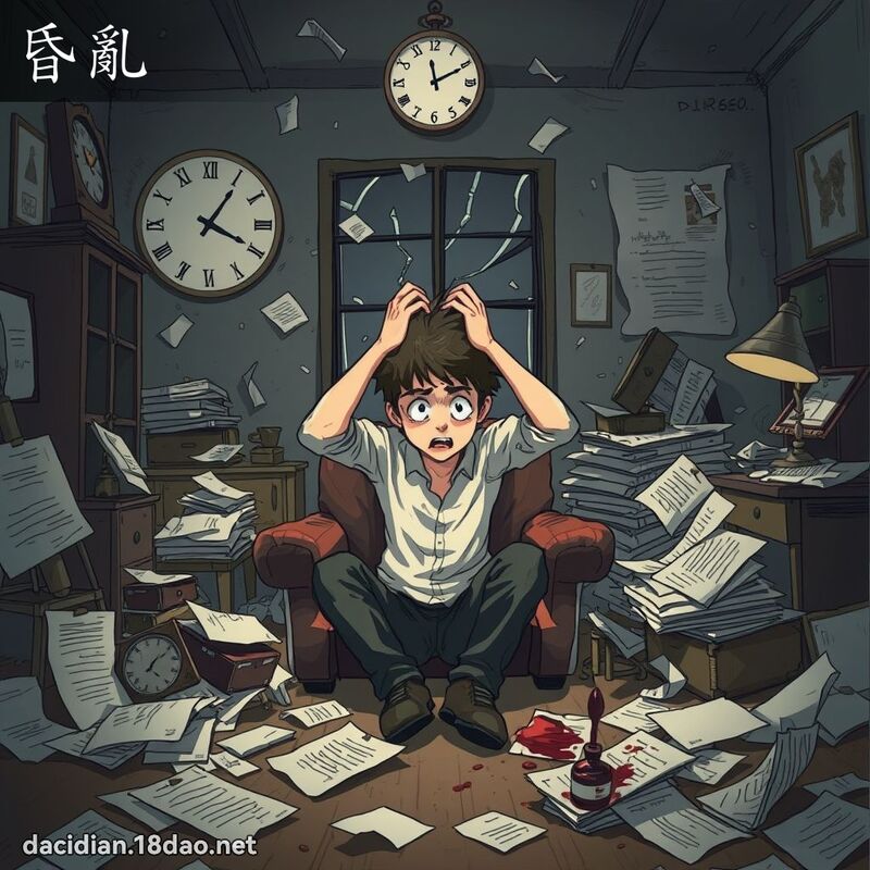 昏乱 - 国语大辞典配图