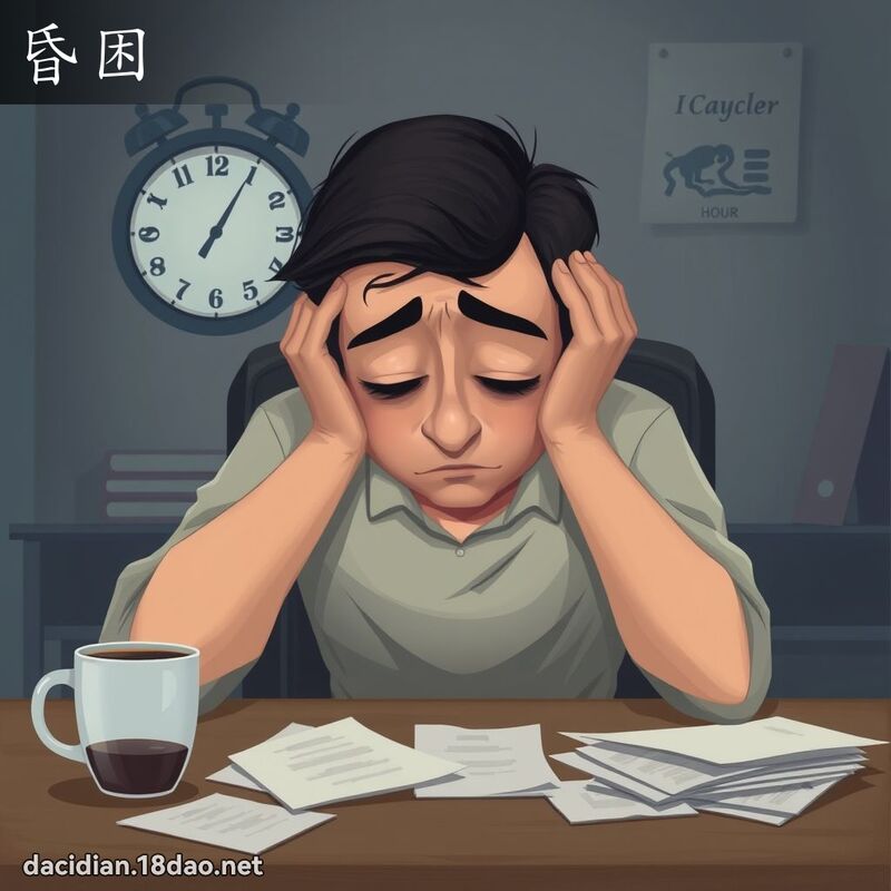 昏困 - 國語大辭典配圖