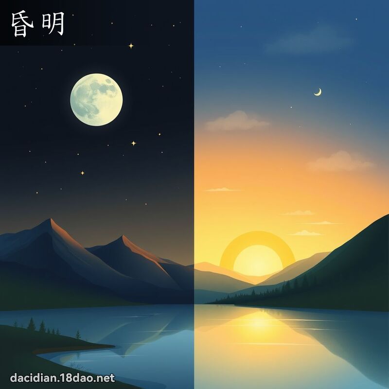 昏明 - 国语大辞典配图