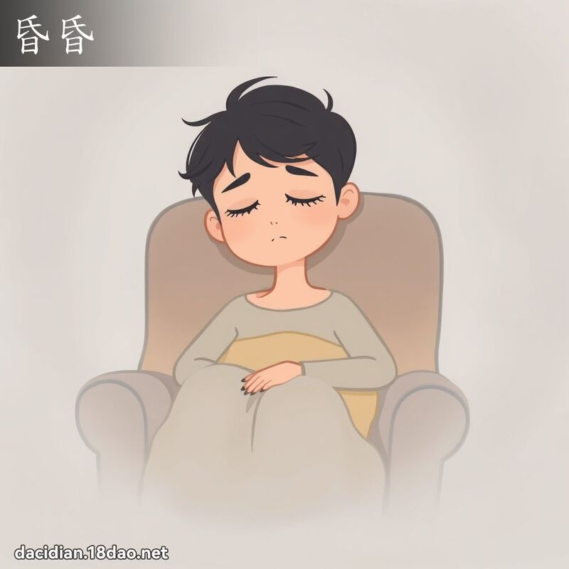 昏昏 - 國語大辭典配圖