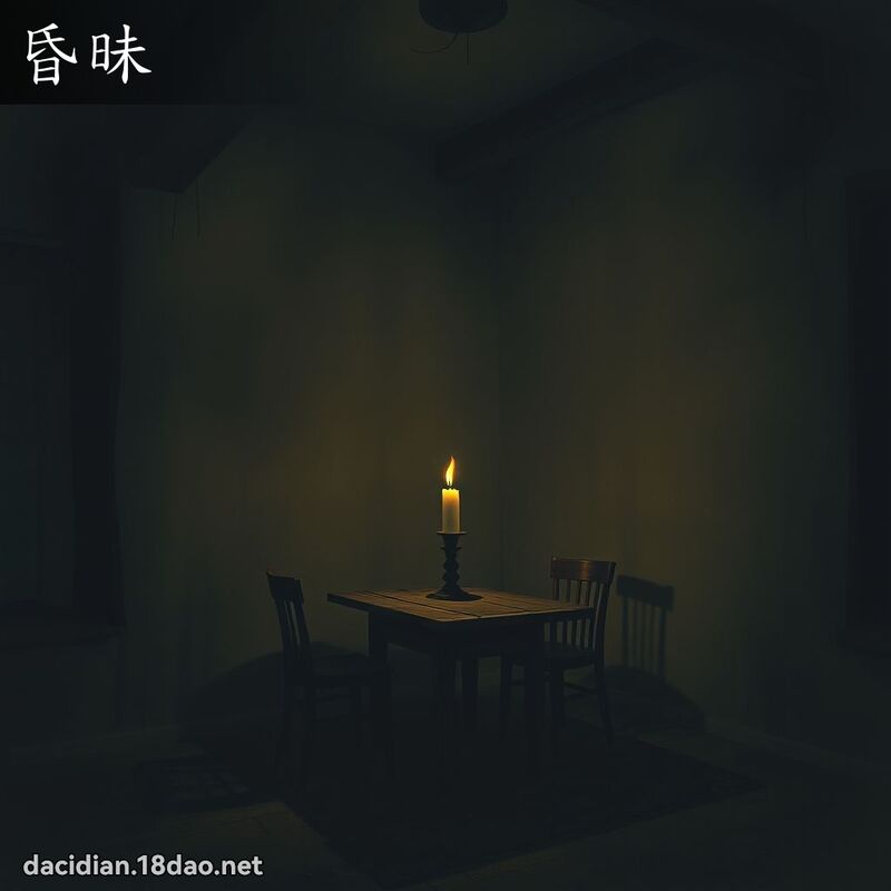昏昧 - 國語大辭典配圖