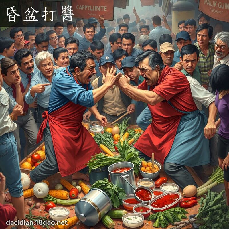 昏盆打醬 - 國語大辭典配圖