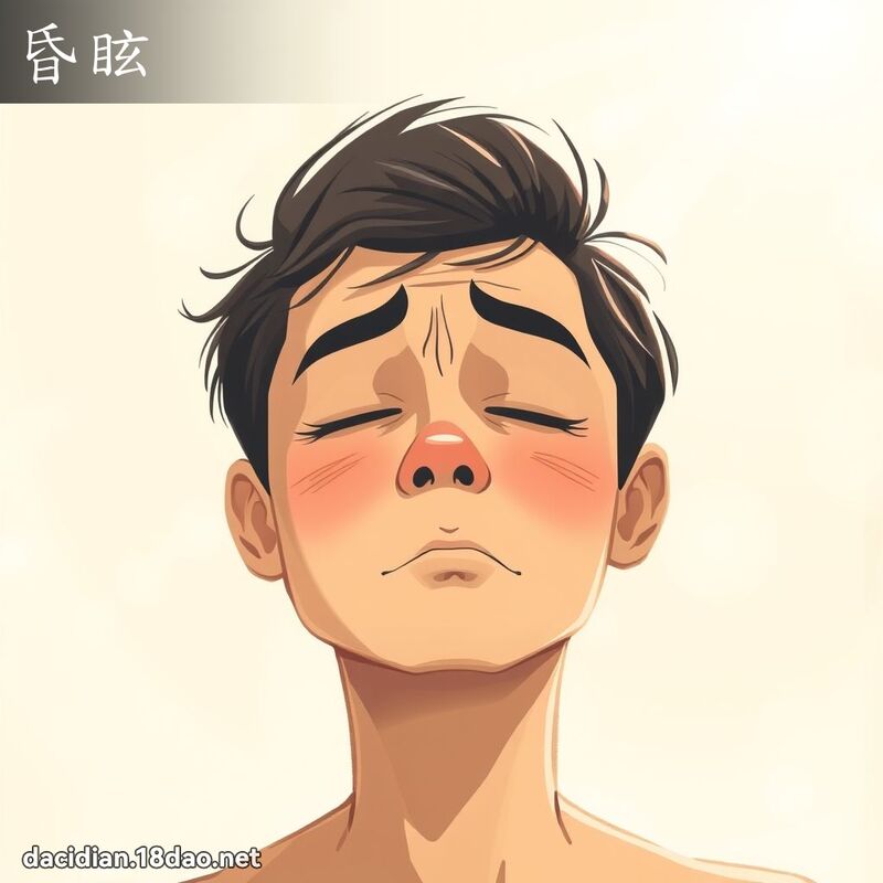 昏眩 - 國語大辭典配圖