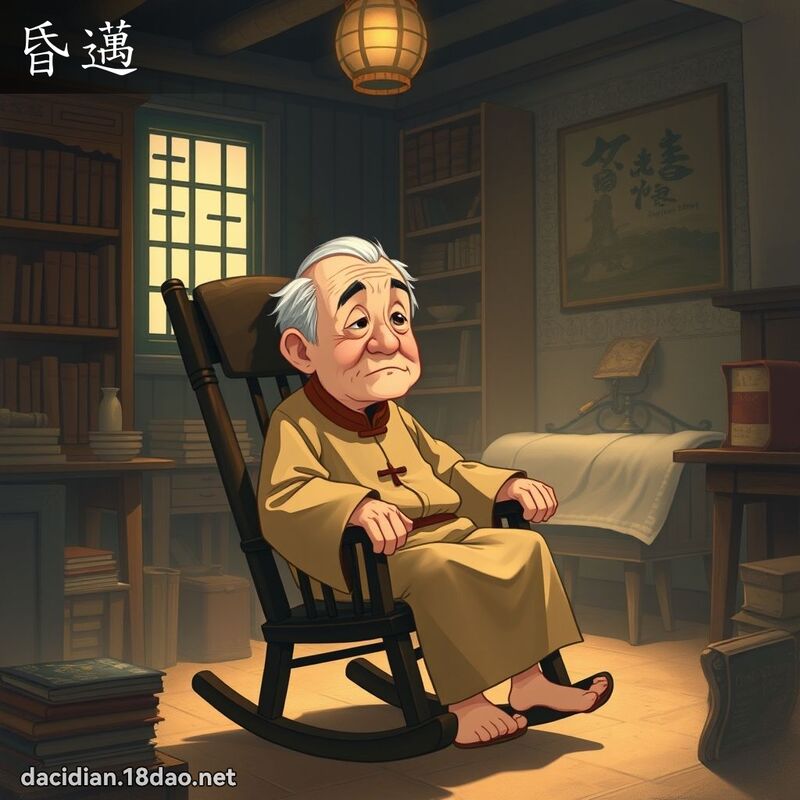 昏邁 - 國語大辭典配圖