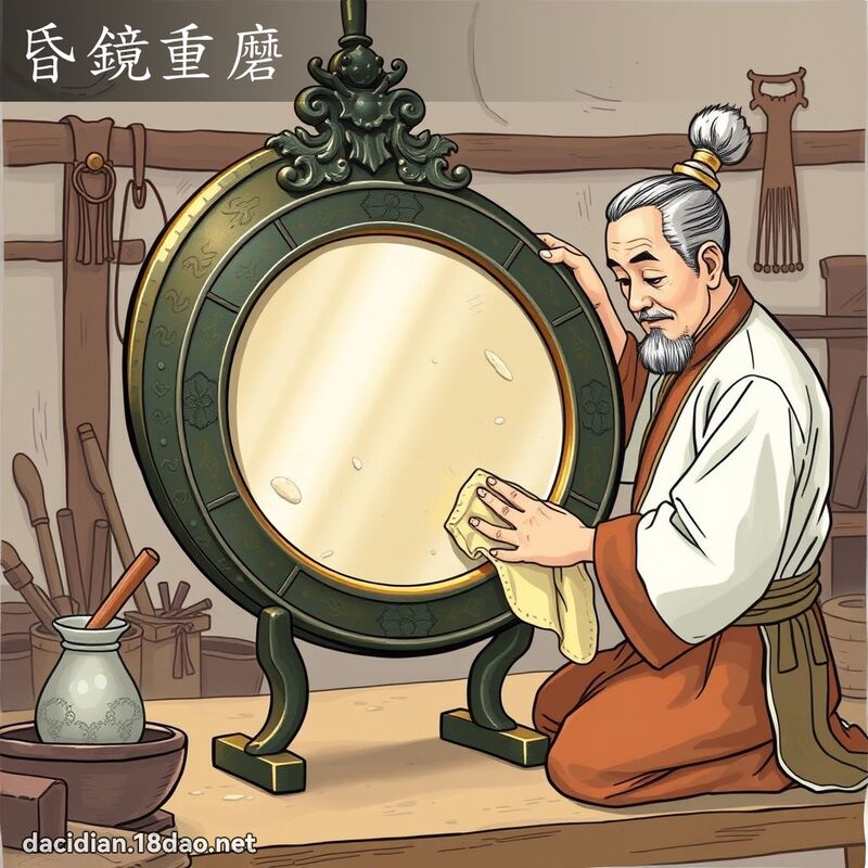 昏鏡重磨 - 國語大辭典配圖