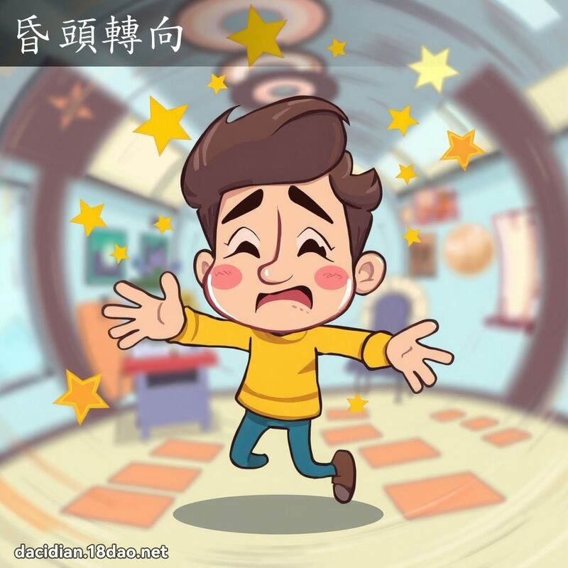 昏頭轉向 - 國語大辭典配圖