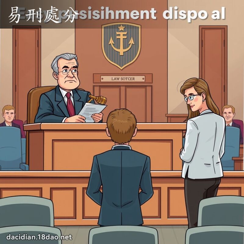 易刑處分 - 國語大辭典配圖