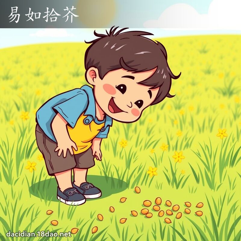 易如拾芥 - 國語大辭典配圖