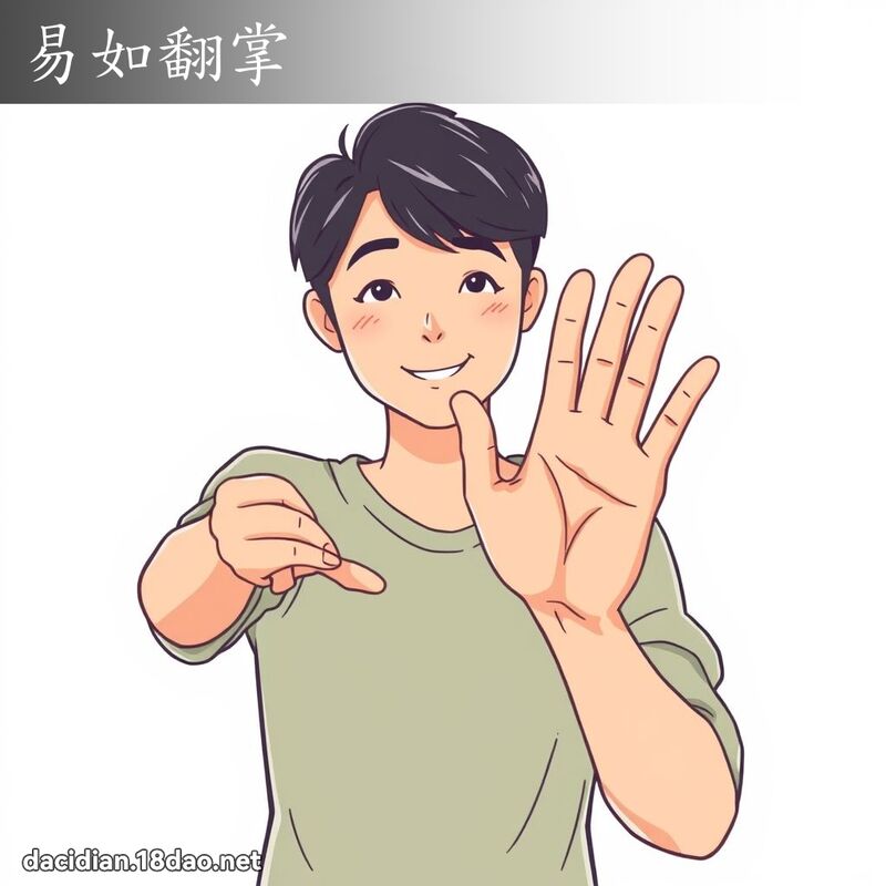 易如翻掌 - 國語大辭典配圖