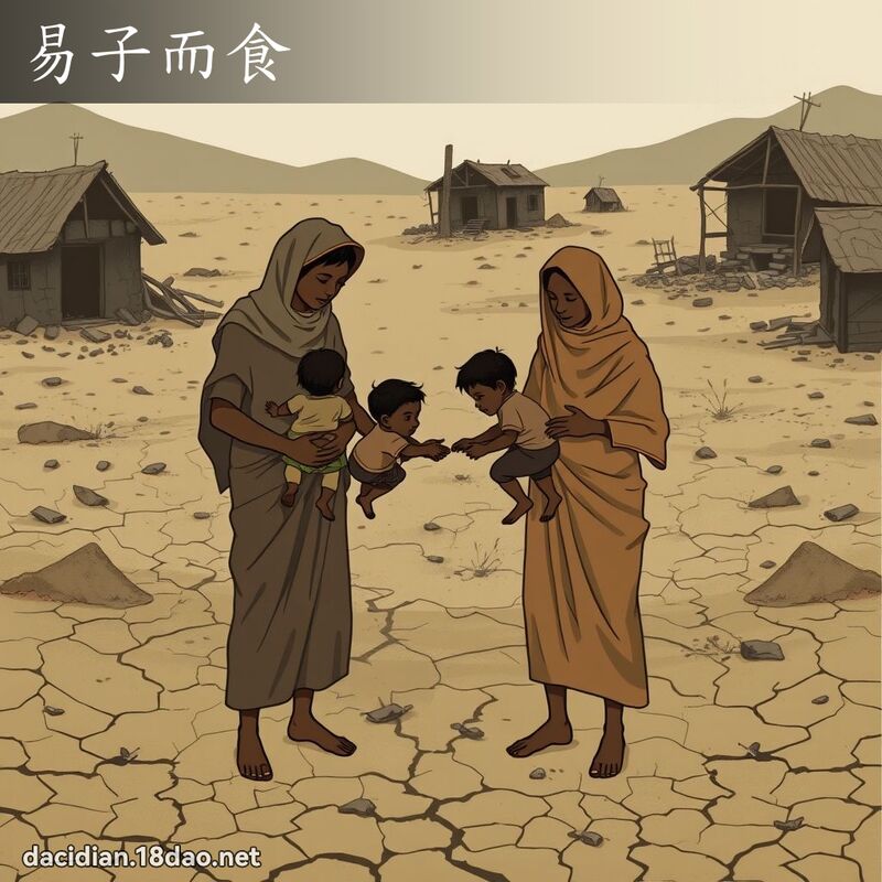 易子而食 - 国语大辞典配图