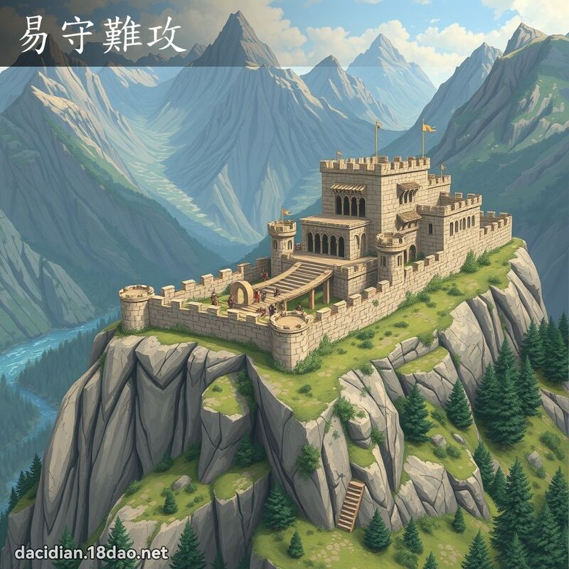 易守難攻 - 國語大辭典配圖