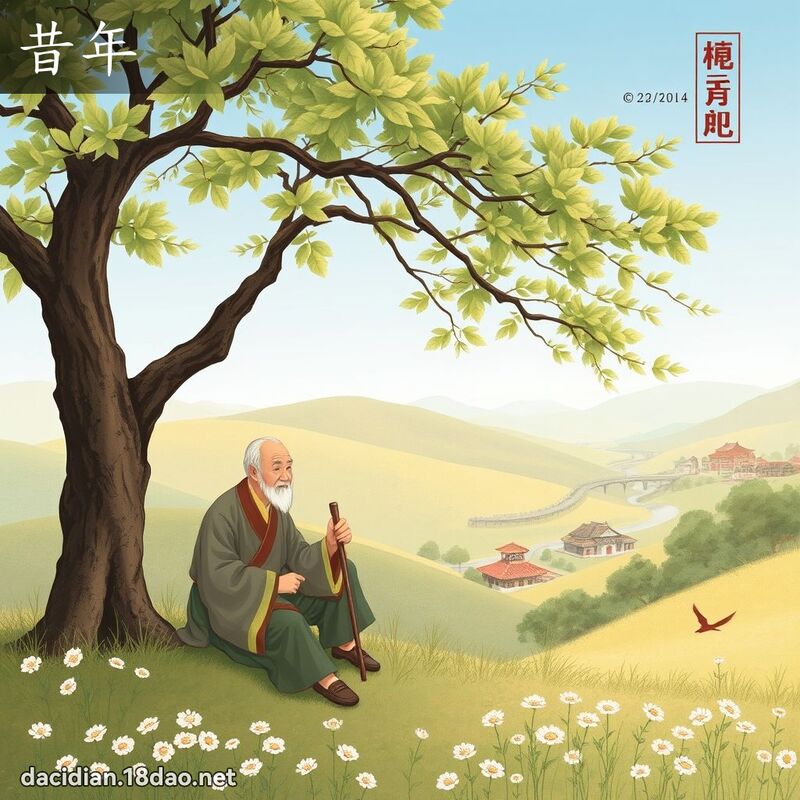 昔年 - 国语大辞典配图