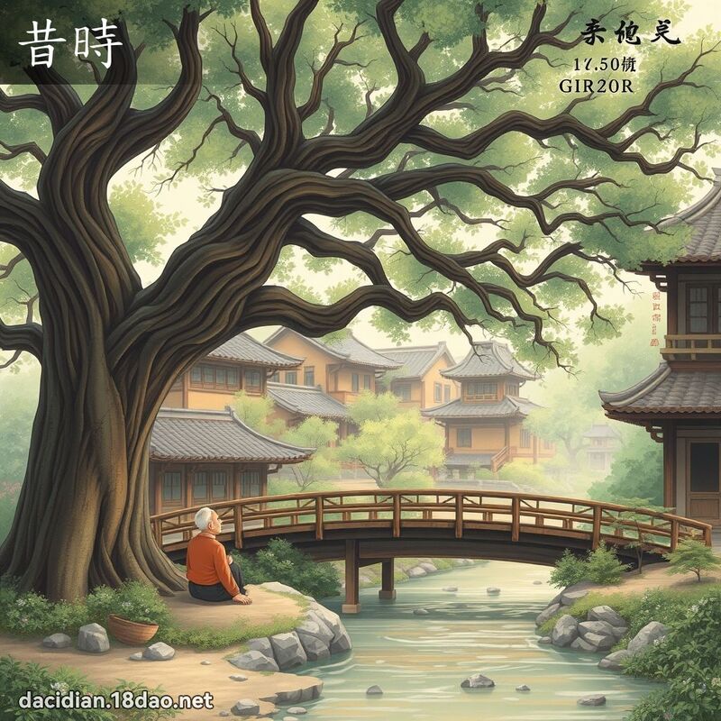 昔時 - 國語大辭典配圖