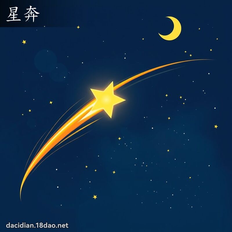星奔 - 国语大辞典配图
