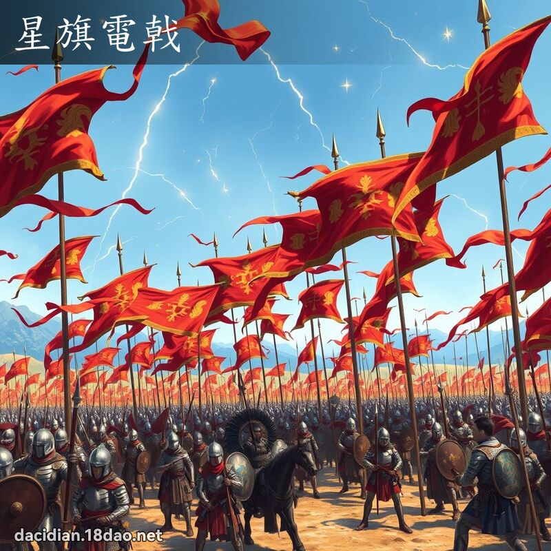 星旗电戟 - 国语大辞典配图
