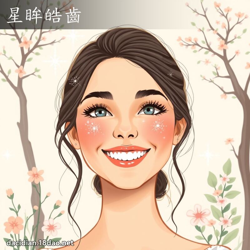 星眸皓齒 - 國語大辭典配圖