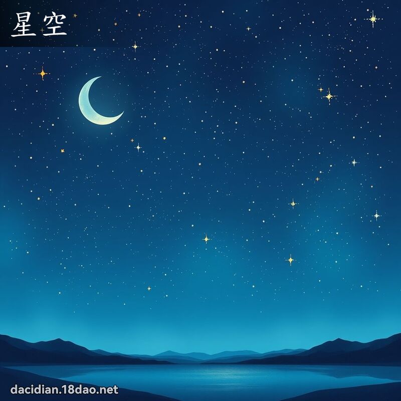 星空 - 國語大辭典配圖