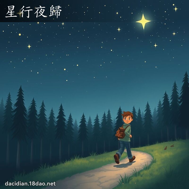 星行夜归 - 国语大辞典配图
