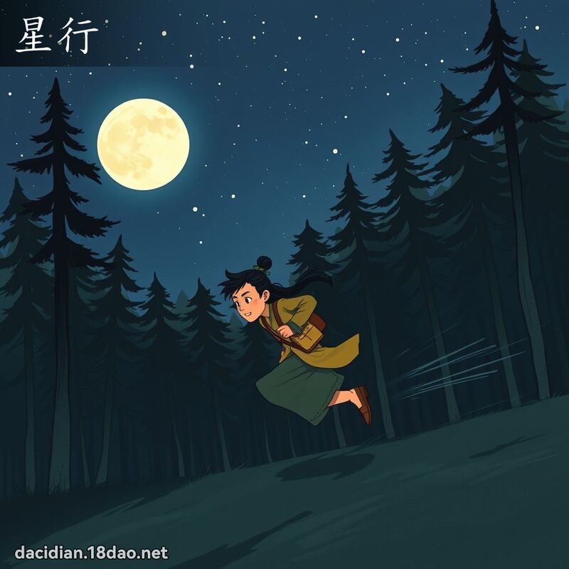 星行 - 國語大辭典配圖