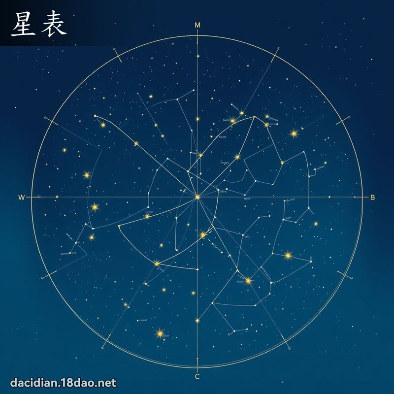 星表 - 国语大辞典配图