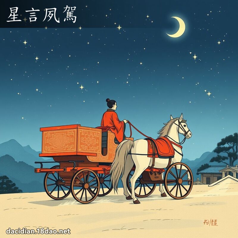 星言夙駕 - 國語大辭典配圖