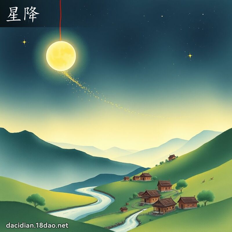 星降 - 國語大辭典配圖