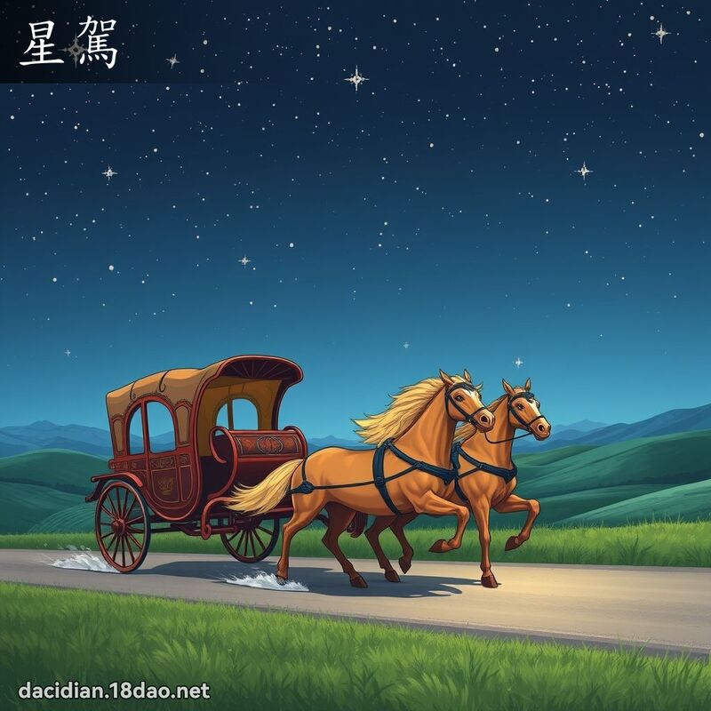 星駕 - 國語大辭典配圖