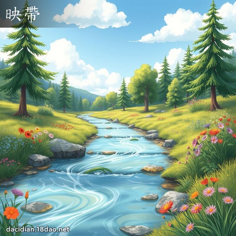 映帶 - 國語大辭典配圖