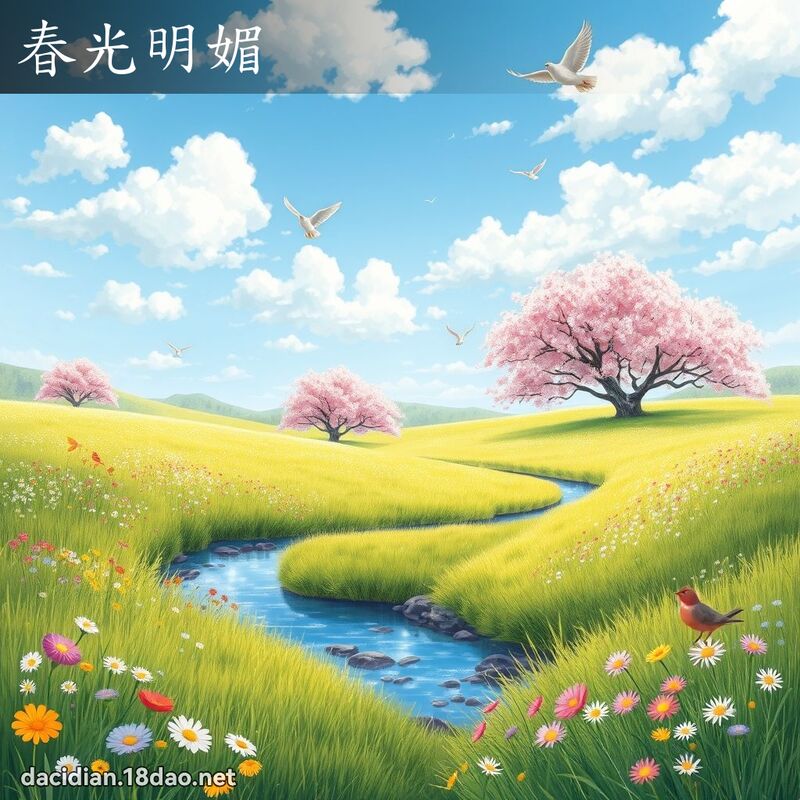 春光明媚 - 国语大辞典配图