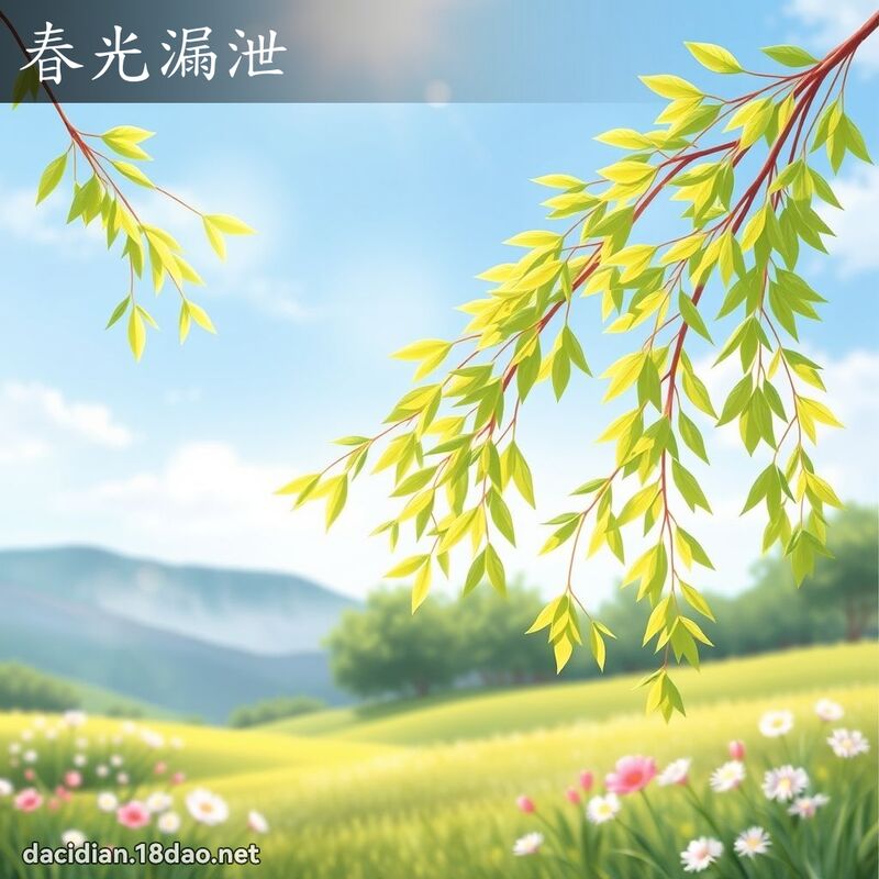春光漏泄 - 国语大辞典配图