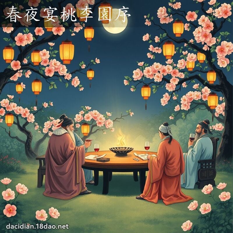 春夜宴桃李园序 - 国语大辞典配图