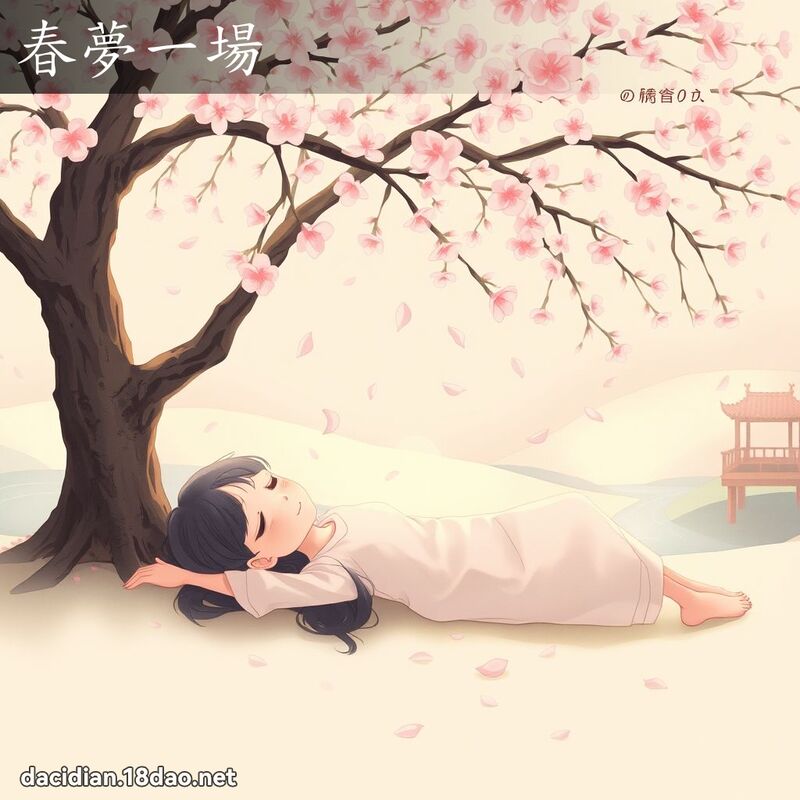 春夢一場 - 國語大辭典配圖