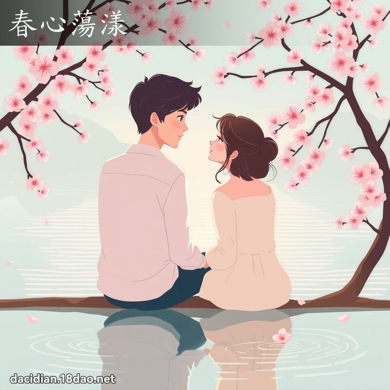 春心荡漾 - 国语大辞典配图