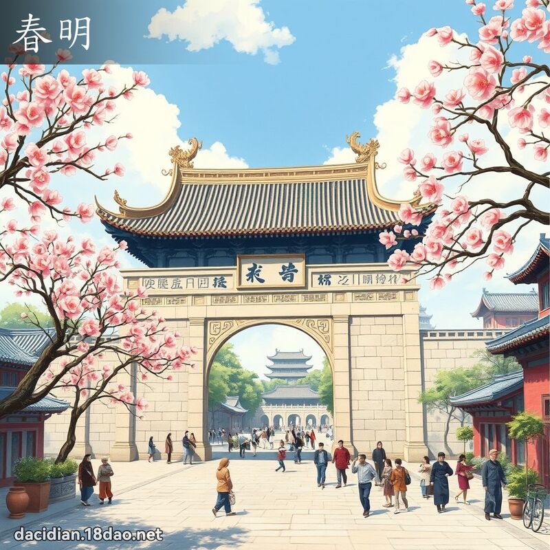 春明 - 國語大辭典配圖