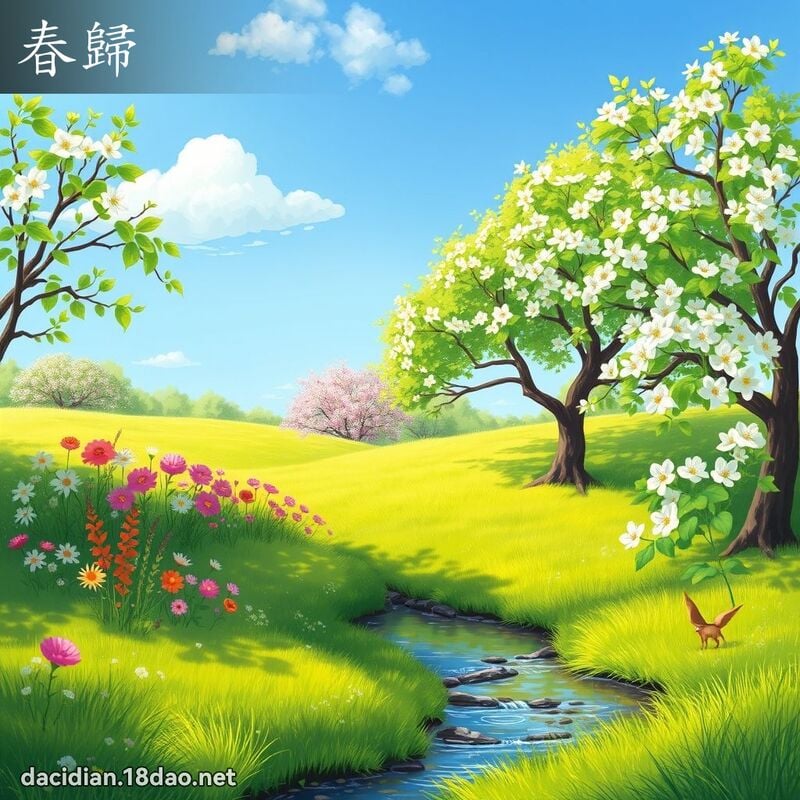 春歸 - 國語大辭典配圖
