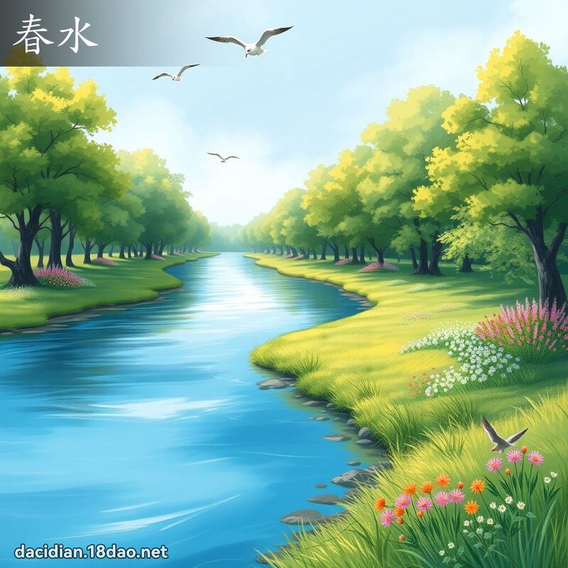 春水 - 国语大辞典配图
