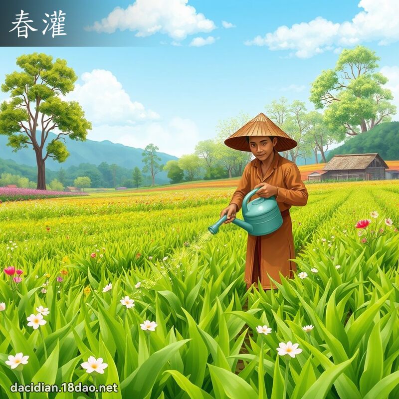 春灌 - 國語大辭典配圖