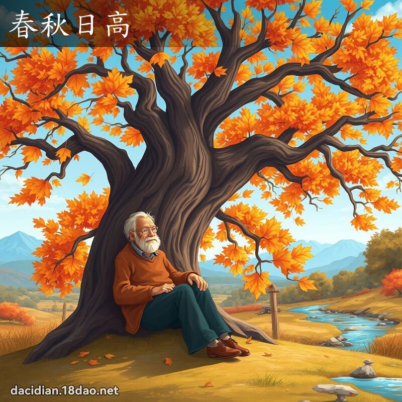 春秋日高 - 国语大辞典配图