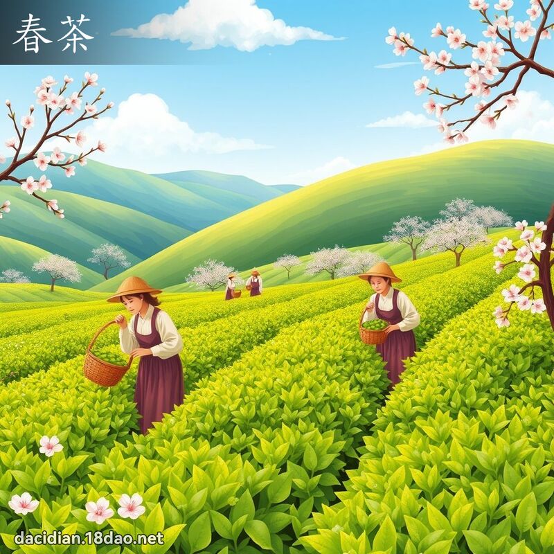 春茶 - 国语大辞典配图