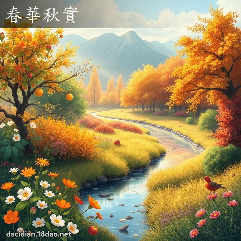 春華秋實 - 國語大辭典配圖