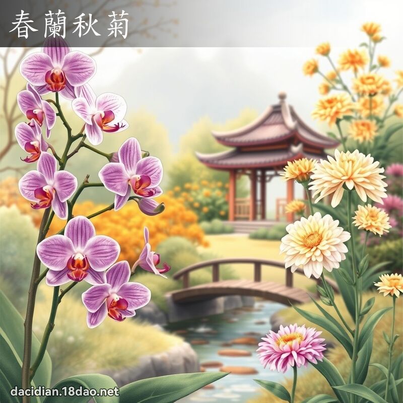 春蘭秋菊 - 國語大辭典配圖