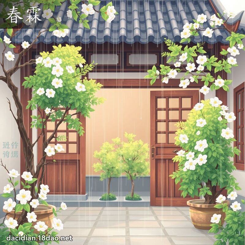 春霖 - 國語大辭典配圖
