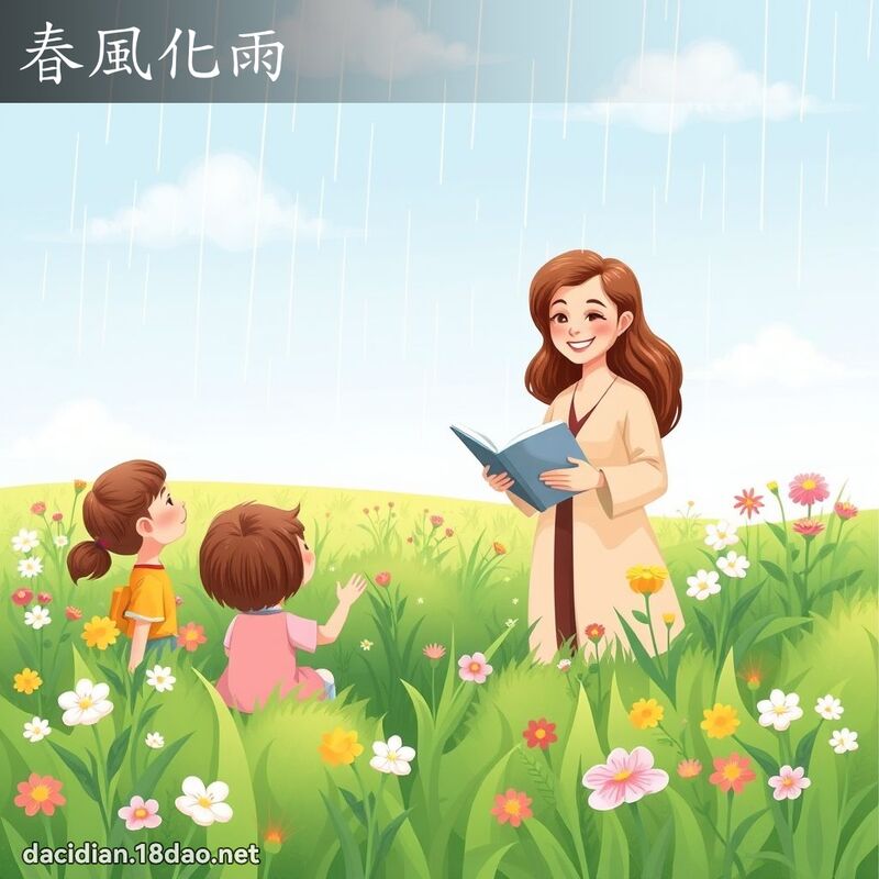 春风化雨 - 国语大辞典配图