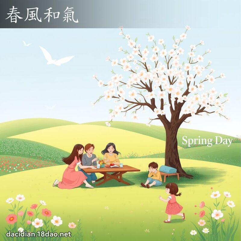 春風和氣 - 國語大辭典配圖