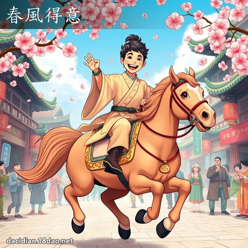 春風得意 - 國語大辭典配圖