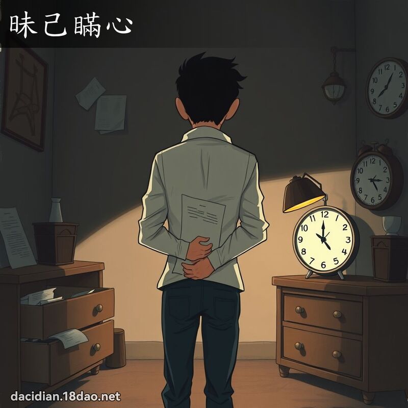 昧己瞒心 - 国语大辞典配图